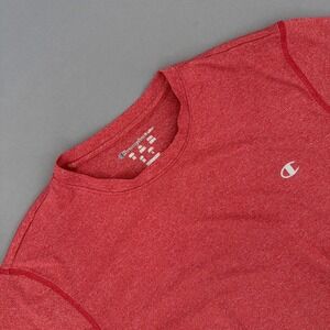Champion Athletic T Shirt Men's Medium Red Heather Performance Short Sleeve
